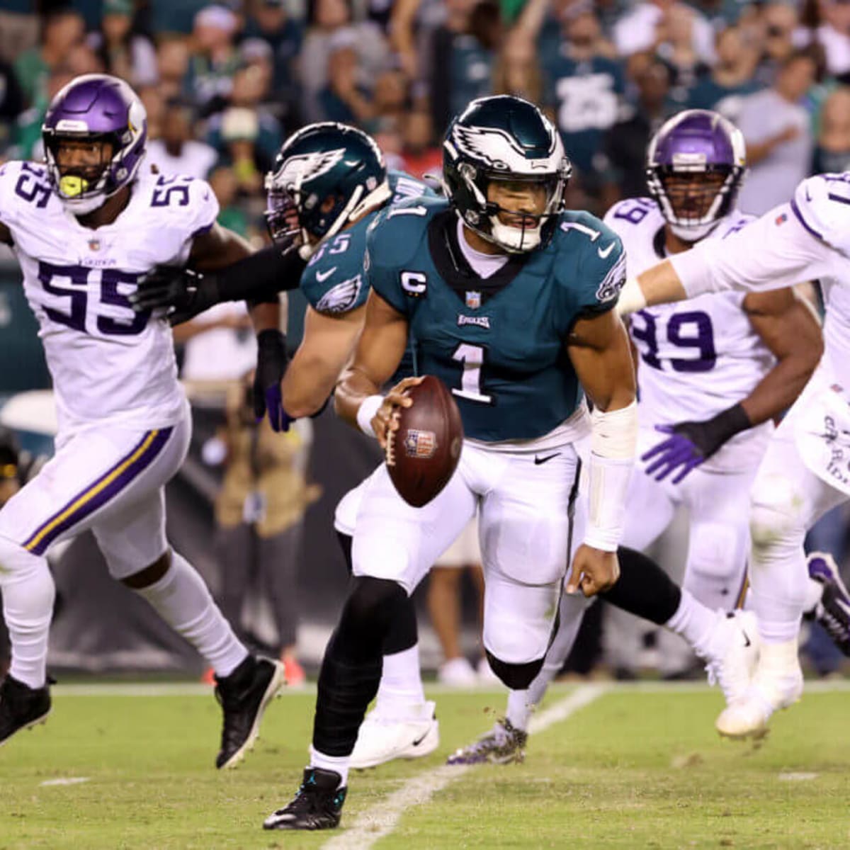 Under the Saturday Night Lights: Eagles and Vikings Vie for Victory and Momentum